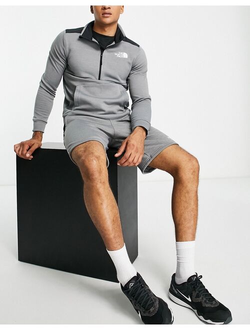 The North Face Training Mountain Athletics 1/4 zip sweatshirt in gray