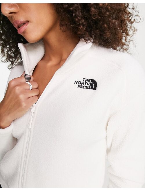 The North Face Shispare sherpa zip up fleece in off white - Exclusive at ASOS