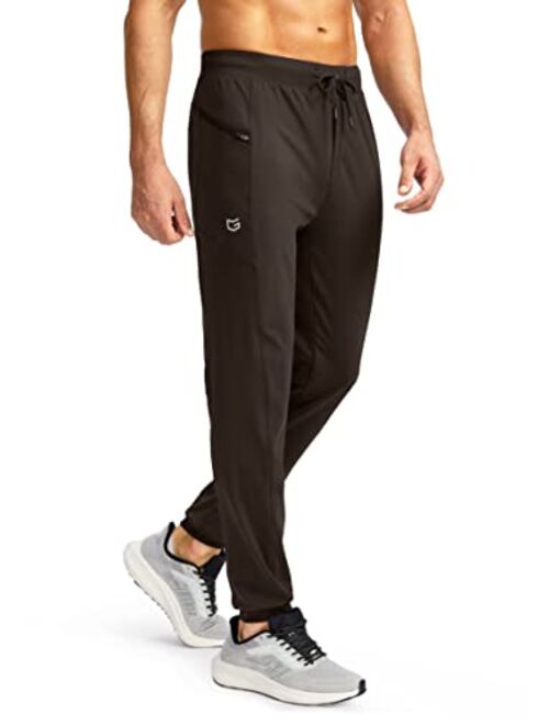 G Gradual Men's Joggers with Zipper Pockets Stretch Tapered Sweatpants Athletic Pants for Men Workout Running Gym