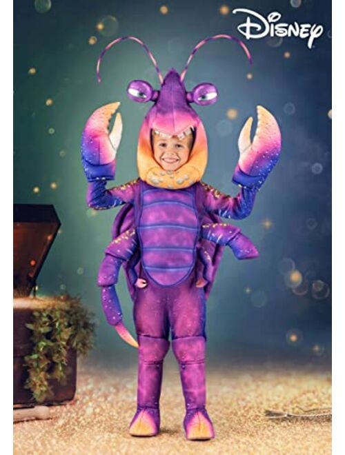 Fun Costumes Disney's Moana Tamatoa Costume Kids, Purple Giant Crab Jumpsuit with Tunic and Hood Halloween Costume