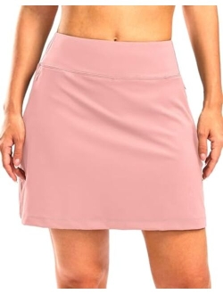 Golf Skorts Skirts for Women with Zipper Pockets High Waisted Tennis Skirt Athletic Skort for Women Running Workout