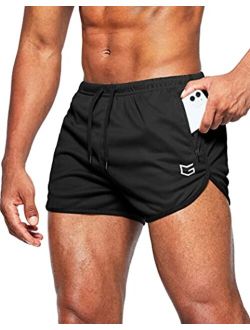 Buy Rexcyril Men's Running Workout Bodybuilding Gym Shorts Athletic Sports  Casual Short Pants online