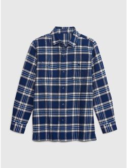 Kids 100% Organic Cotton Flannel Shirt