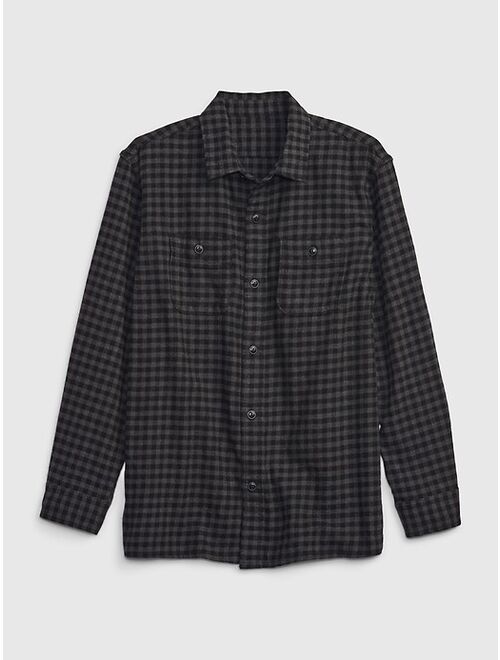 Gap Kids 100% Organic Cotton Flannel Shirt