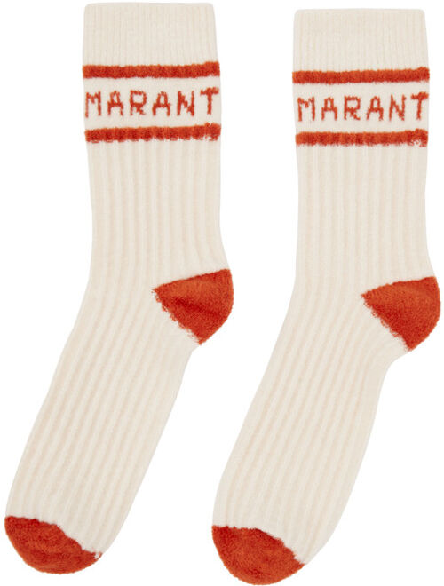 ISABEL MARANT Off-White Linden Socks