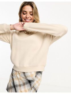 boxy sweater in beige