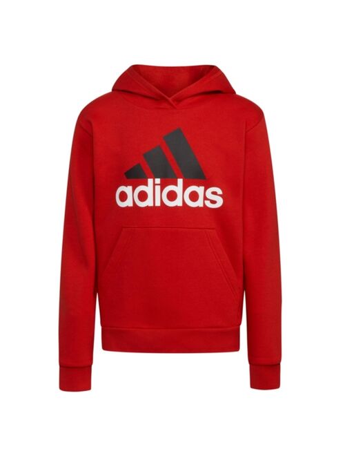 adidas Big Boys Long Sleeved Essential Fleece Hoodie