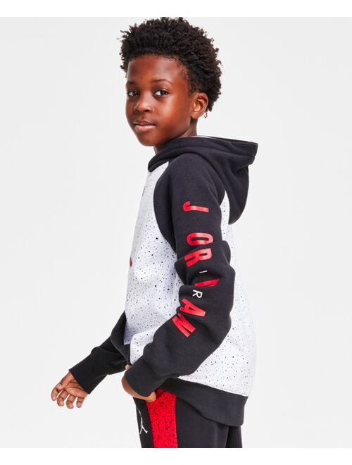 Jordan Big Boys Jumpman Air Speckle Printed Fleece Pullover Hoodie, Created for Macy's