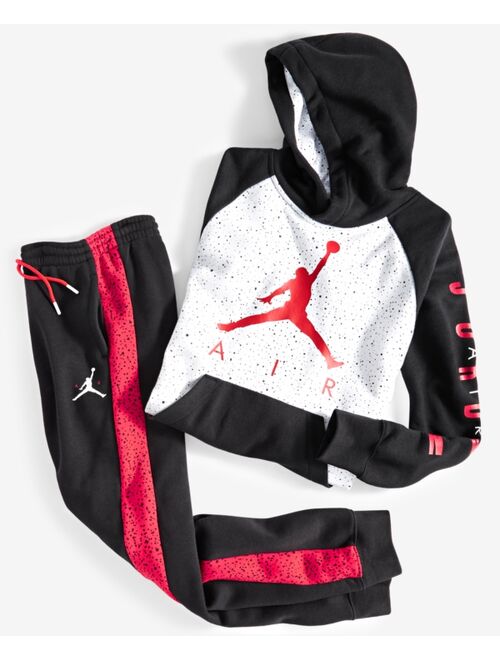 Jordan Big Boys Jumpman Air Speckle Printed Fleece Pullover Hoodie, Created for Macy's