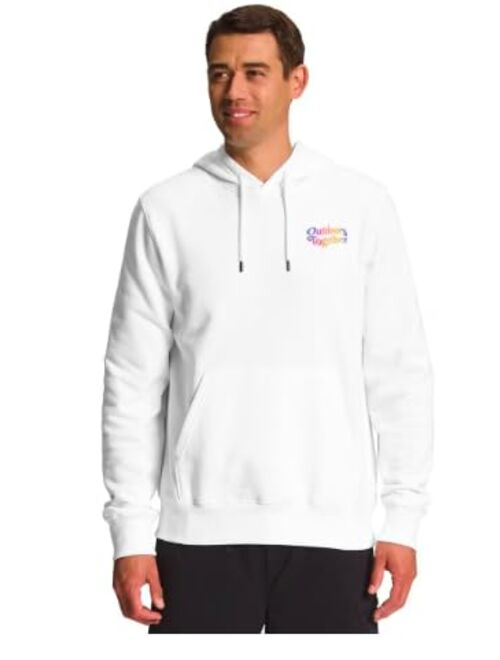 THE NORTH FACE Men's Pride Pullover Hoodie, (TNF White/Ombre Graphic)