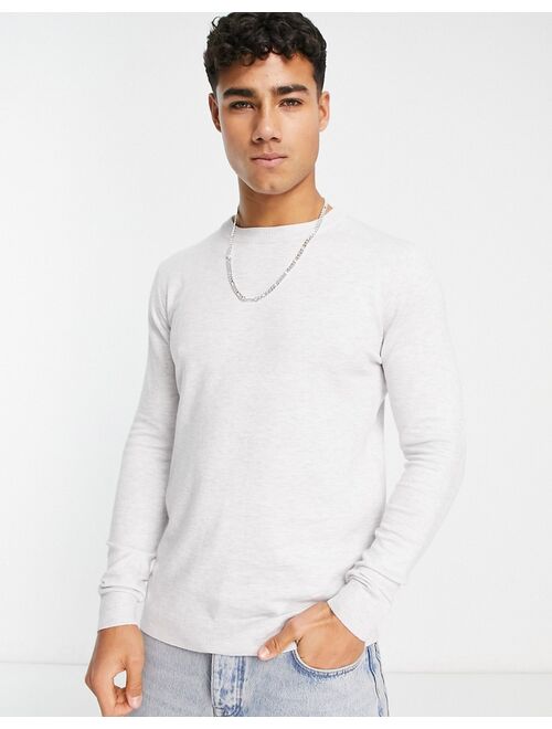 Pull&Bear relaxed fit sweater in gray