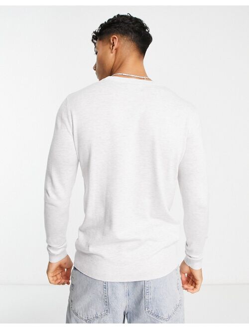 Pull&Bear relaxed fit sweater in gray