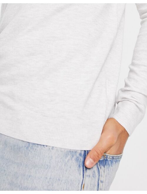 Pull&Bear relaxed fit sweater in gray