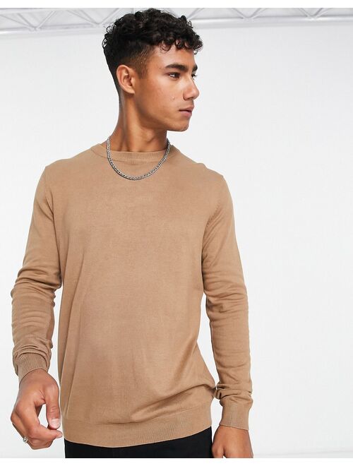 Pull&Bear relaxed fit sweater in beige