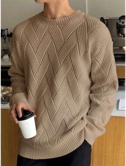 Men Solid Drop Shoulder Sweater