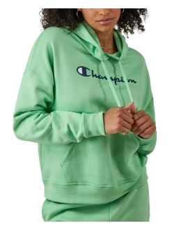 Women's Relaxed Logo Fleece Sweatshirt Hoodie