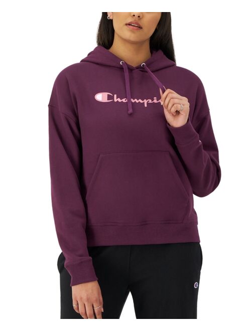 CHAMPION Women's Relaxed Logo Fleece Sweatshirt Hoodie