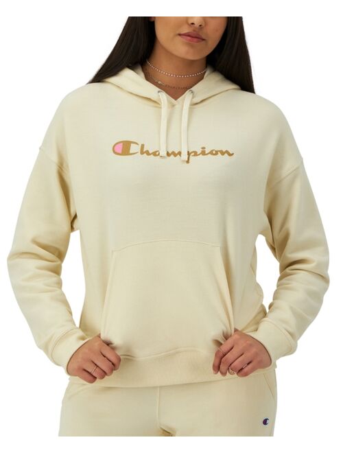 CHAMPION Women's Relaxed Logo Fleece Sweatshirt Hoodie