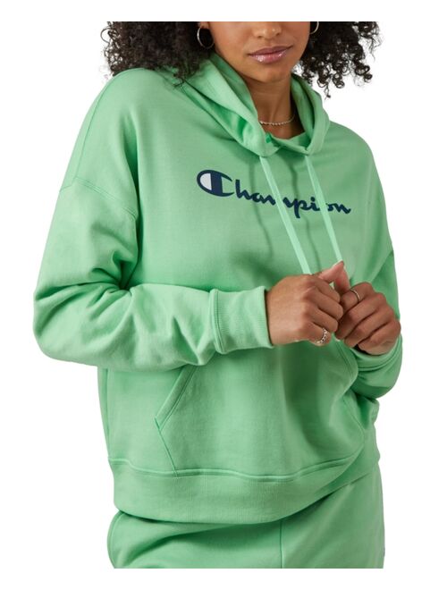 CHAMPION Women's Relaxed Logo Fleece Sweatshirt Hoodie