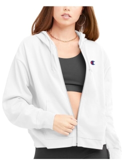 Women's Long-Sleeve Zip-Front T-Shirt Hoodie