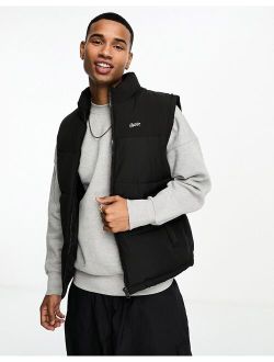 puffer vest in black