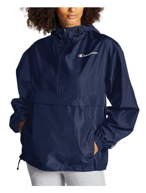 CHAMPION Women's Packable Hooded Windbreaker Jacket