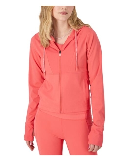 Women's Soft Touch Zip-Front Hooded Jacket