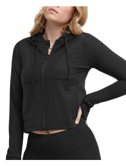 Women's Soft Touch Zip-Front Hooded Jacket