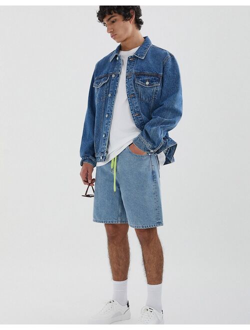 Pull&Bear denim jacket in blue