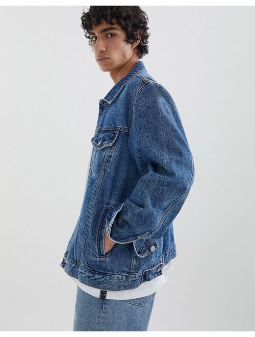 Pull&Bear denim jacket in blue