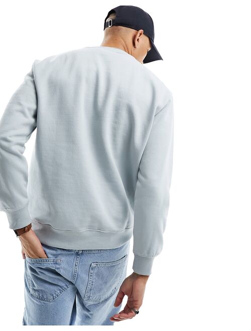 Pull&Bear sweatshirt in washed blue