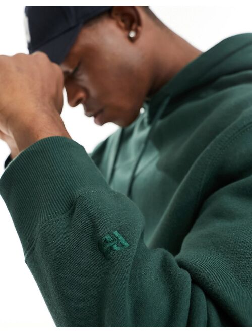 Pull&Bear hoodie in bottle green