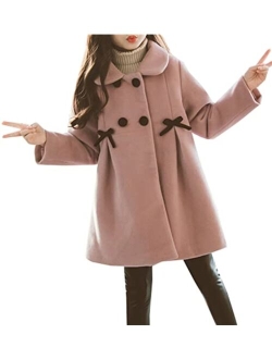 Betusline Girls' Fashion Coat Kids Long Sleeve Overcoat Outerwear, 3-12 Years