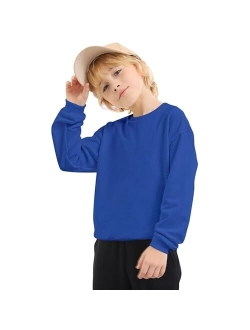 JIAHONG Kids Fleece Sweatshirts Soft Cotton Warm Crewneck Shirt Long Sleeve Pullover Sweatshirts for Boys or Girls