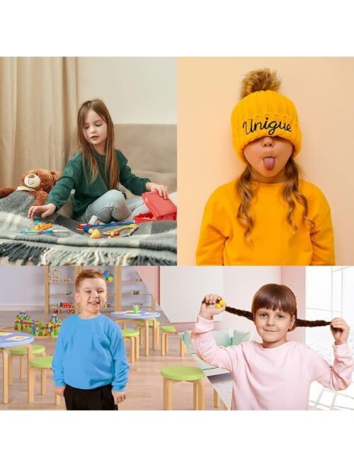 JIAHONG Kids Fleece Sweatshirts Soft Cotton Warm Crewneck Shirt Long Sleeve Pullover Sweatshirts for Boys or Girls