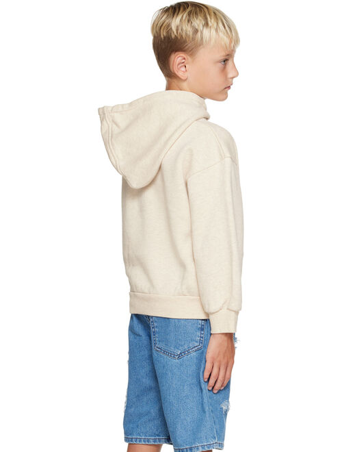 Bobo Choses Kids Beige 'Up Is Down' Hoodie