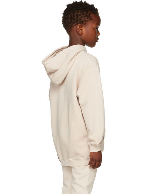 BlabLakia Kids Beige Logo Hoodie