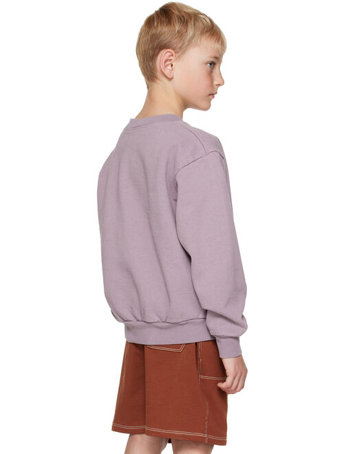 Online Ceramics Kids Purple Graphic Sweatshirt