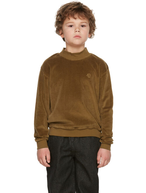 Wynken Kids Brown Velour Daily Sweatshirt