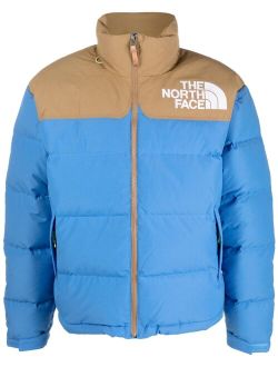 two-tone padded down jacket