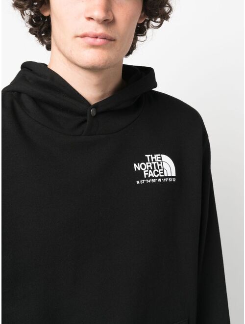 The North Face logo-print cotton hoodie