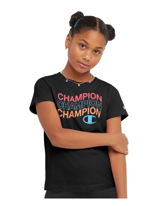 CHAMPION Little Girls Short Sleeve Graphic T-shirt