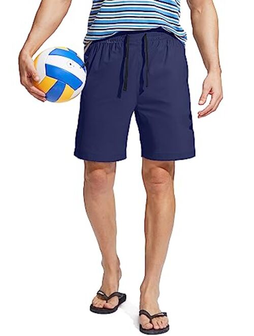 G Gradual Men's Swim Trunks Quick Dry Bathing Suit Beach Board Shorts for Men with Zipper Pockets and Mesh Lining