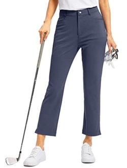 Women's Golf Pants with Zipper Pockets 7/8 Stretch Sweatpants Casual Athletic Work Ankle Pants for Women