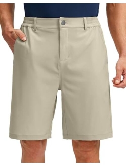 Men's Golf Shorts with 5 Pockets 9" Light Weight Stretch Quick Dry Casual Dress Work Shorts for Men