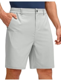 Men's Golf Shorts with 5 Pockets 9" Light Weight Stretch Quick Dry Casual Dress Work Shorts for Men