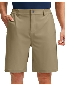 Men's Golf Shorts with 5 Pockets 9" Light Weight Stretch Quick Dry Casual Dress Work Shorts for Men