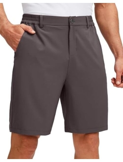 Men's Golf Shorts with 5 Pockets 9" Light Weight Stretch Quick Dry Casual Dress Work Shorts for Men