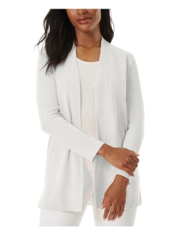 Women's Relaxed V-Neck Open Cardigan