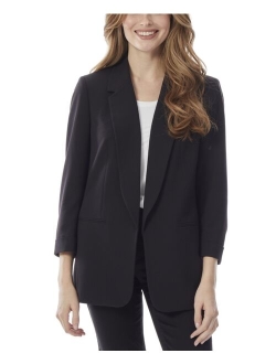 Women's Notched Collar Jacket with Rolled Sleeves